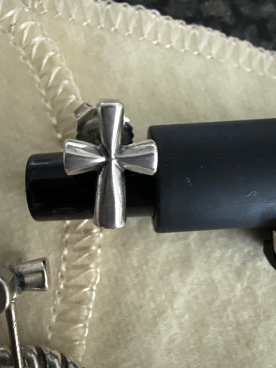 Sign of Faith Stud Earrings in Sterling Silver James Avery Cross Earrings